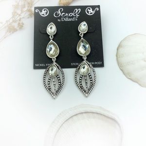 Crystal Tear Drop Earrings